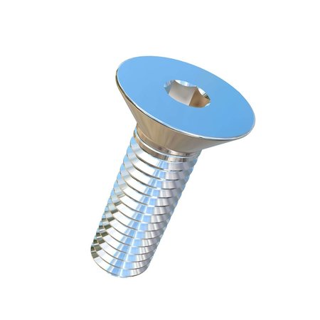 ALLIED TITANIUM 3/8"-16 Socket Head Cap Screw, Plain Titanium, 1-1/4 in Length 0007208